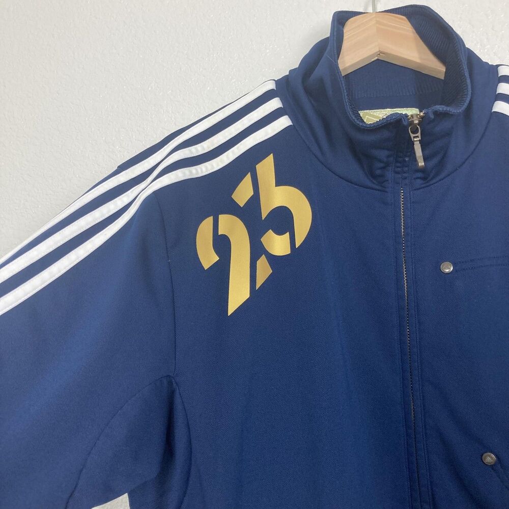 Adidas Jacket Mens Large Navy Blue LA Galaxy DB23 Beckham 25 Soccer Track 2009 - Picture 4 of 16